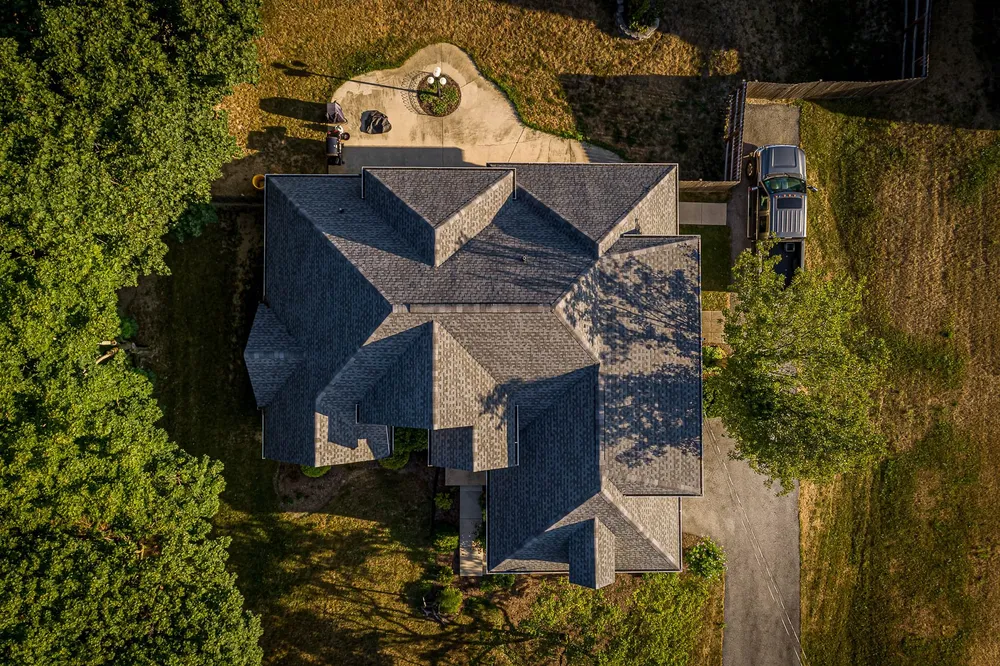 Architectural shingle re-roof, photo 1