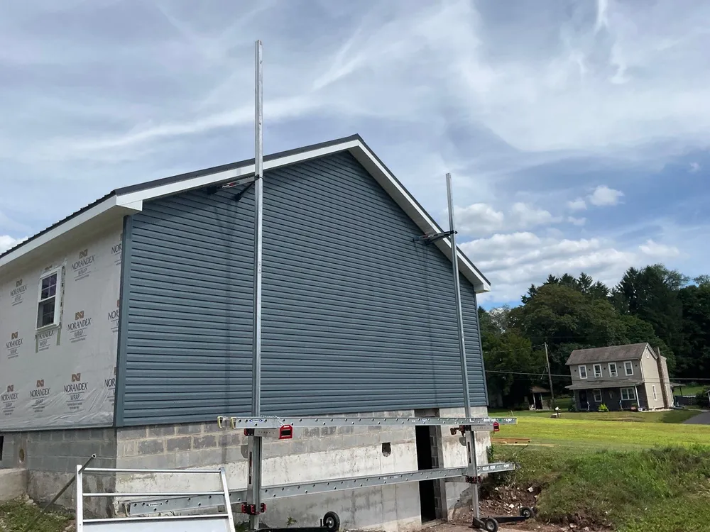 New Residential Addition with Blue Siding and Metal Roofing in Ashland, Ashland, PA, photo 11