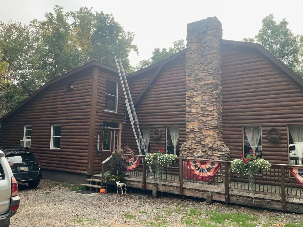 Log Cabin Standing Seam Metal Roof and Skylight Replacement, Halifax, PA, photo 4