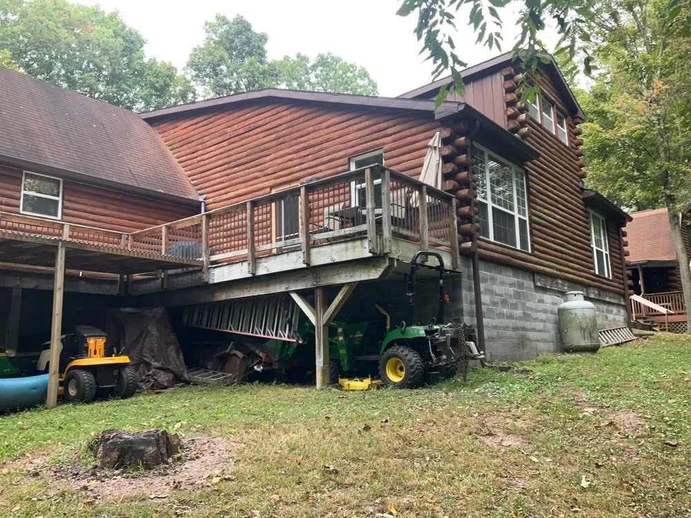 Log Cabin Standing Seam Metal Roof and Skylight Replacement, Halifax, PA, photo 8