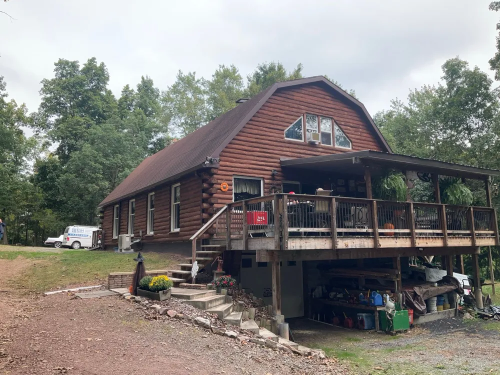 Log Cabin Standing Seam Metal Roof and Skylight Replacement, Halifax, PA, photo 7