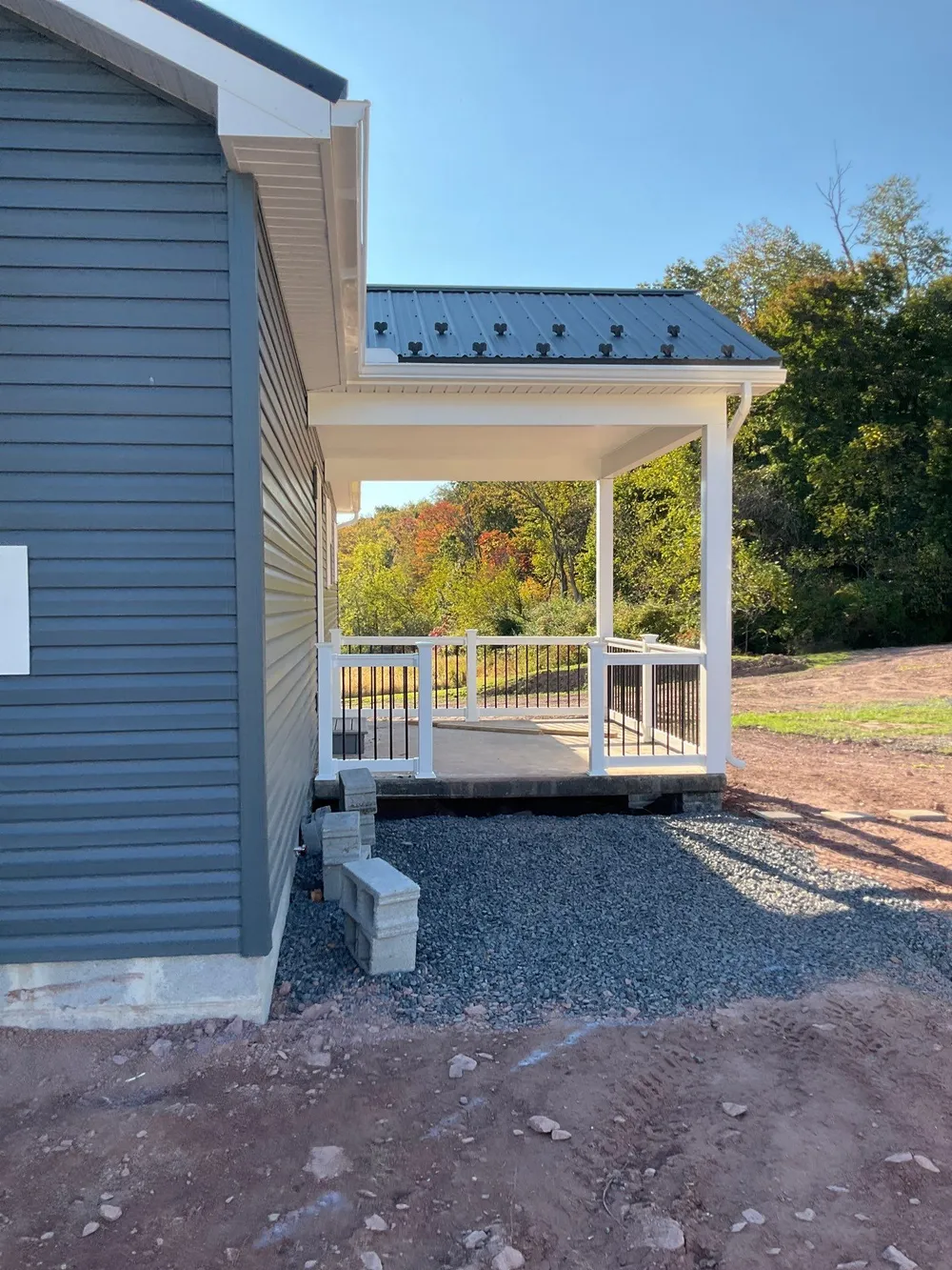 New Residential Addition with Blue Siding and Metal Roofing in Ashland, Ashland, PA, photo 9