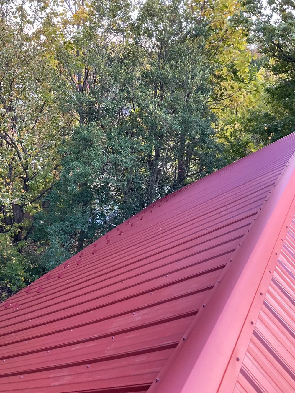 Red Metal Roofing Installation and Trim Restoration in Bernville, Bernville, PA, photo 2