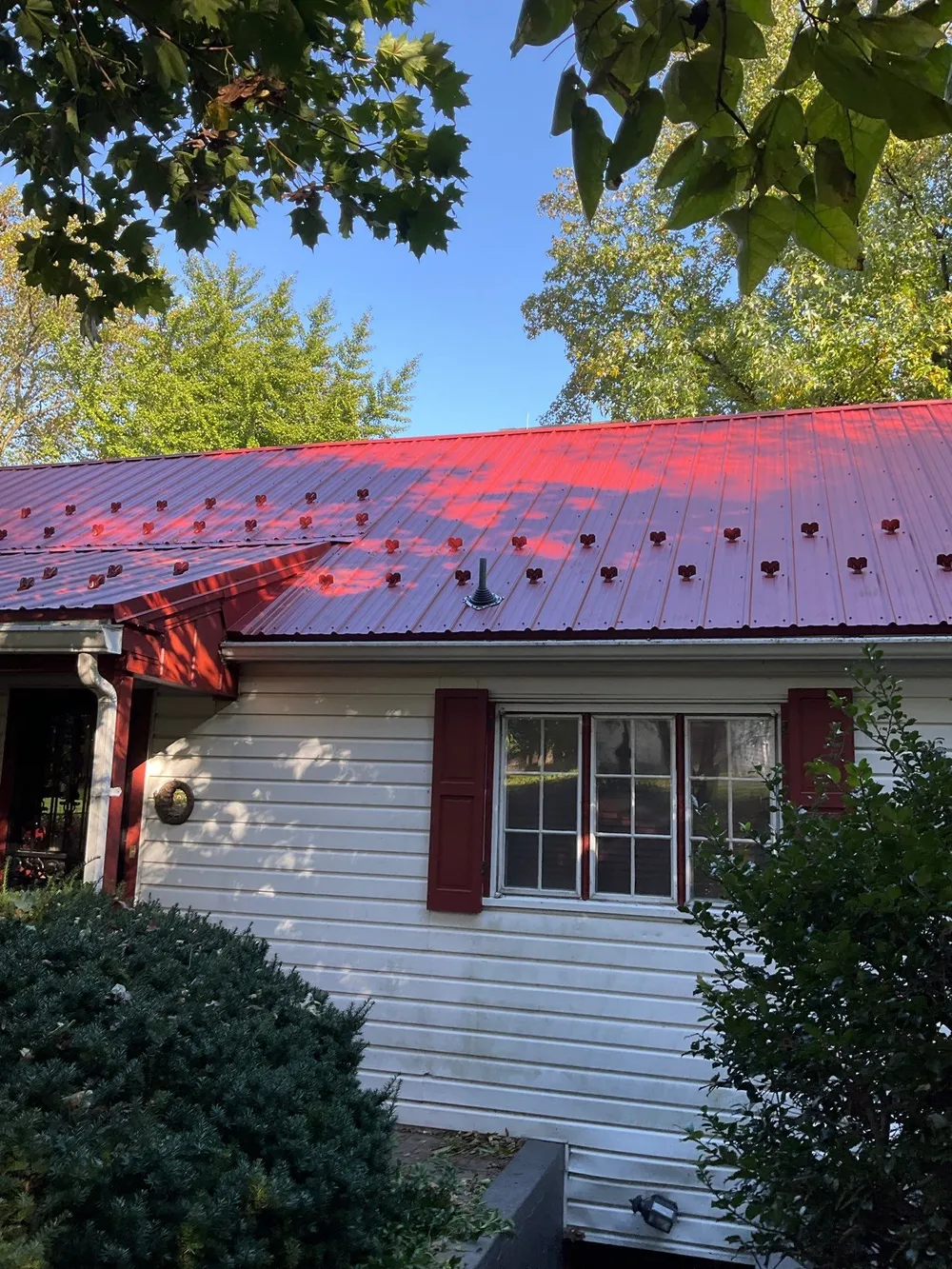 Red Metal Roofing Installation and Trim Restoration in Bernville, Bernville, PA, photo 12