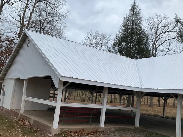 Custom Open-Air Pavilion with Metal Roof in Enders