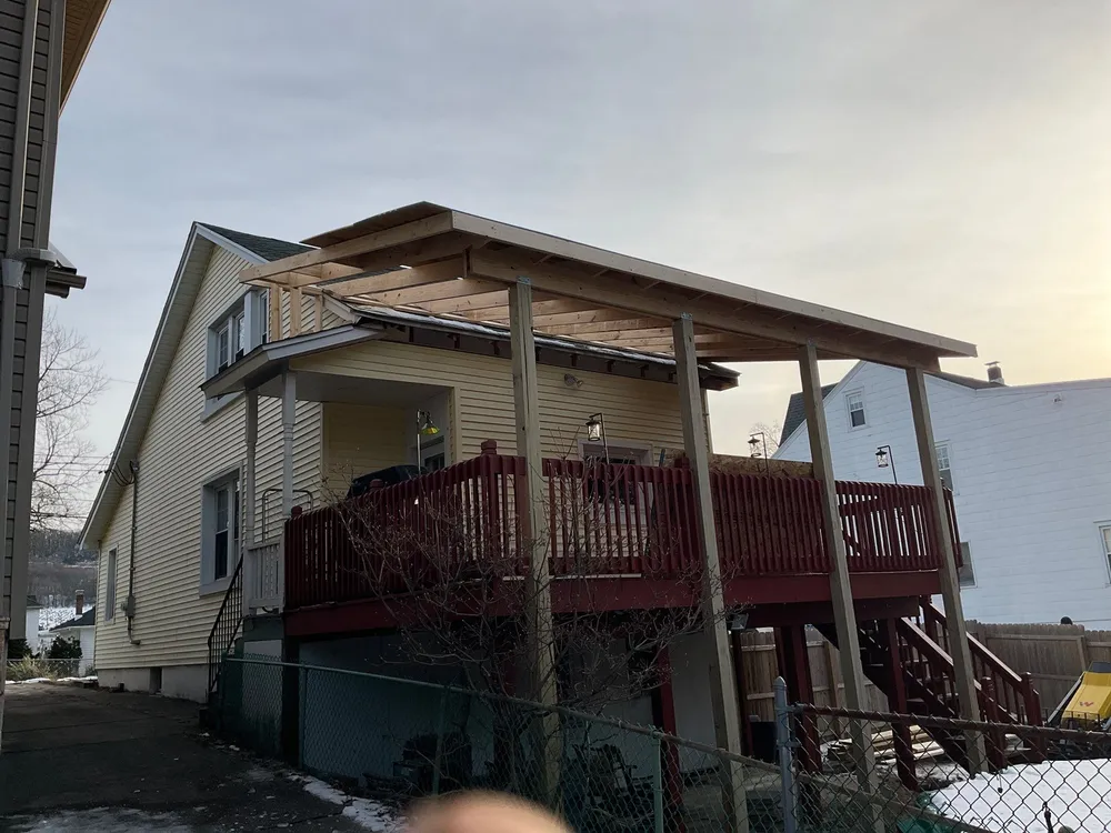 Porch roof Add-On and House Re-Single, Pottsville, PA, photo 6