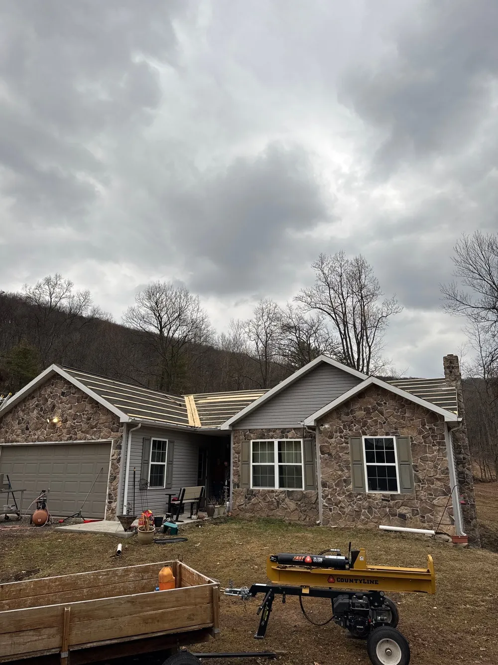 Black Metal Roof Replacement and Gutter Installation in Halifax, Halifax, PA, photo 8