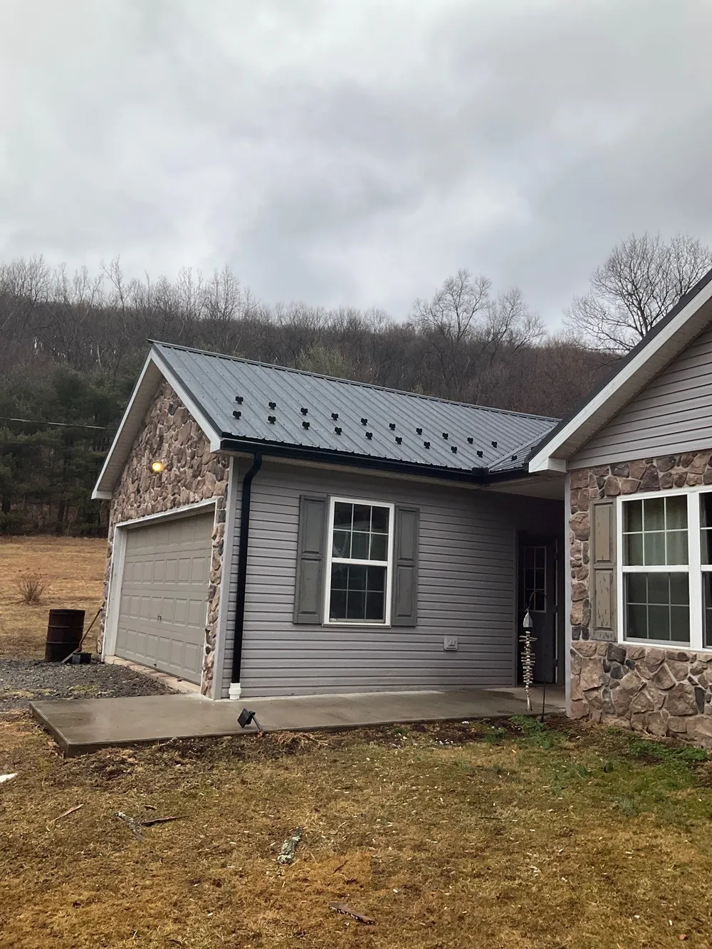 Black Metal Roof Replacement and Gutter Installation in Halifax, Halifax, PA, photo 3