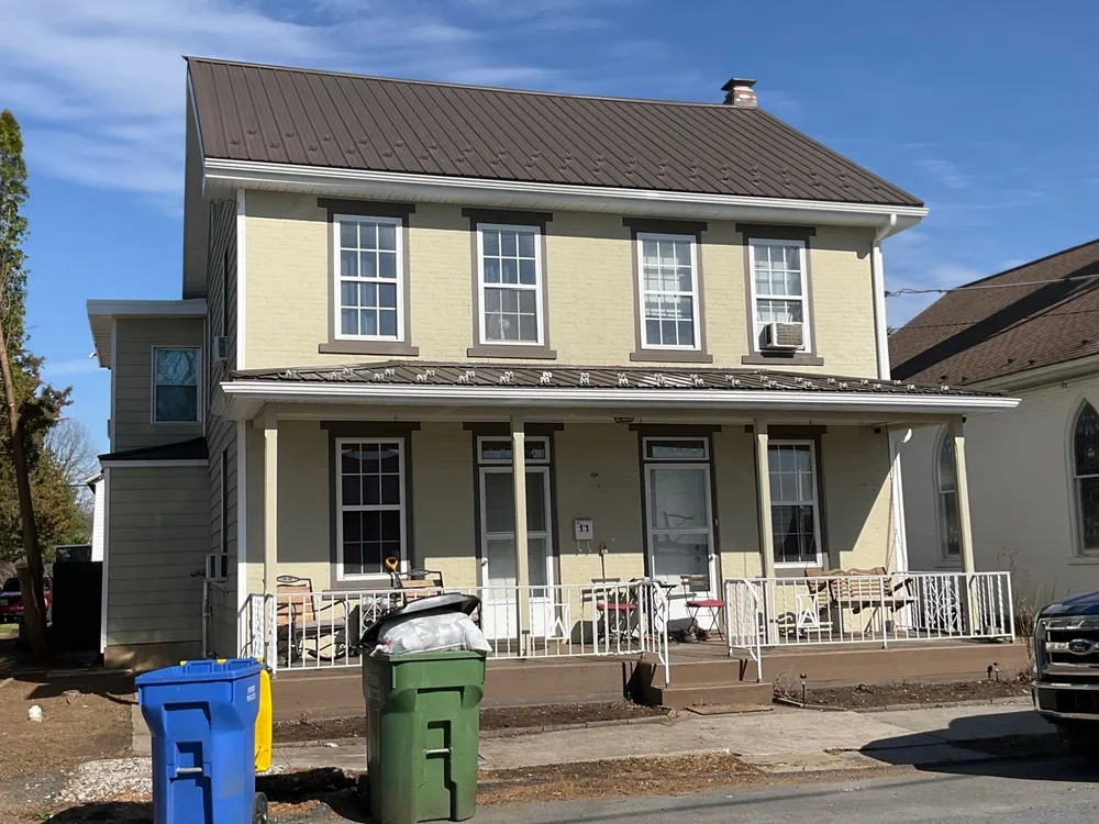 Textured Bronze Roof and Flat Membrane Installation in Hershey, Hershey, PA, photo 1