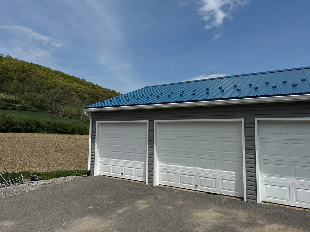 3-Car Garage refresh Blue Metal Roofing in Herndon, Herndon, PA, photo 3