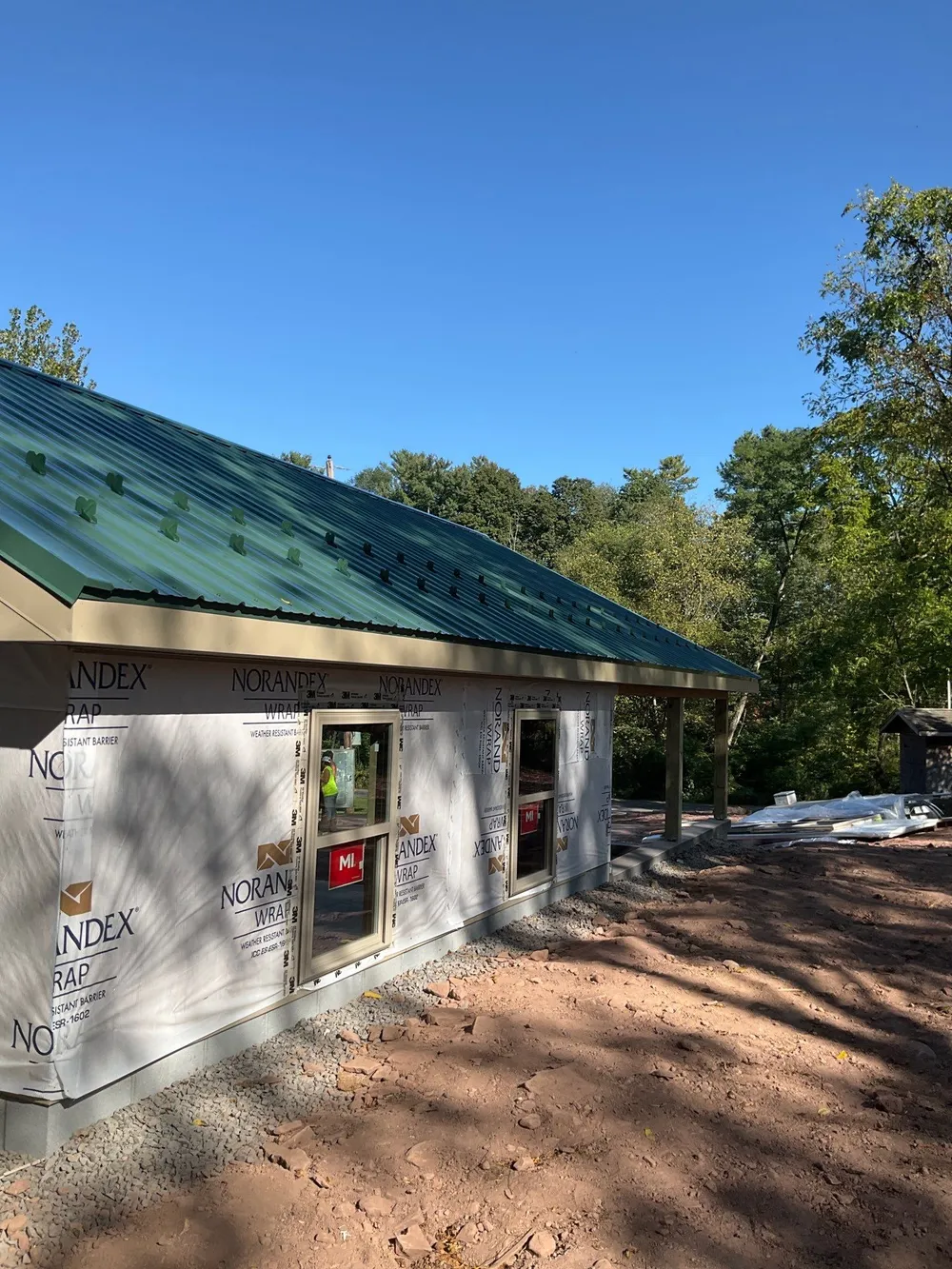 Detached Garage Construction with Vinyl Siding and Metal Roof, Lykens, PA, photo 1