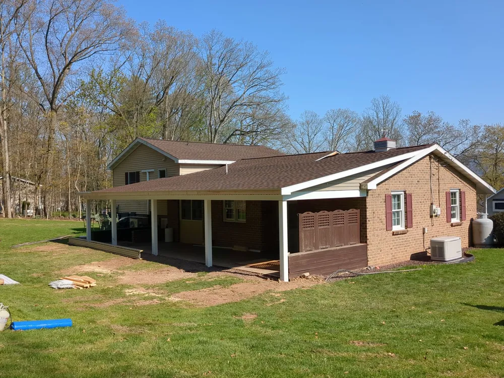 GAF Timberline Shingle Replacement and Porch Roof Construction in Tower City, Tower City, PA, photo 9