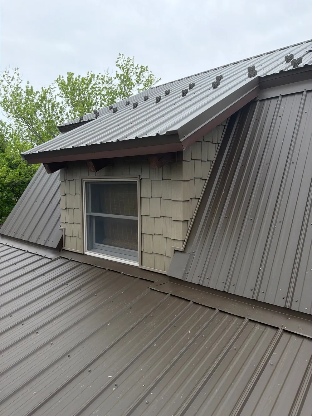 Textured Bronze ABM Metal Roof and Skylight Installation in Halifax, Halifax, PA, photo 9