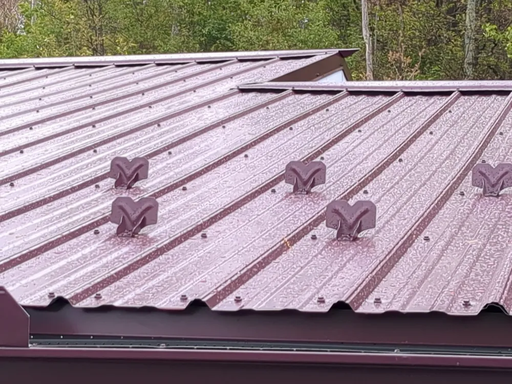 Maroon ABM Metal Roof Replacement and Gutter Installation in Shenandoah, Shenandoah, PA, photo 5