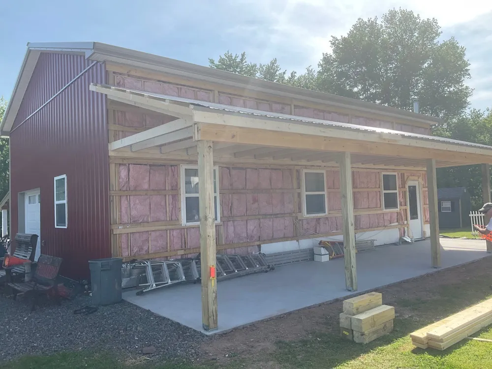 Covered Concrete Porch Addition and Exterior Door Installation in Tower City, Tower City, PA, photo 3