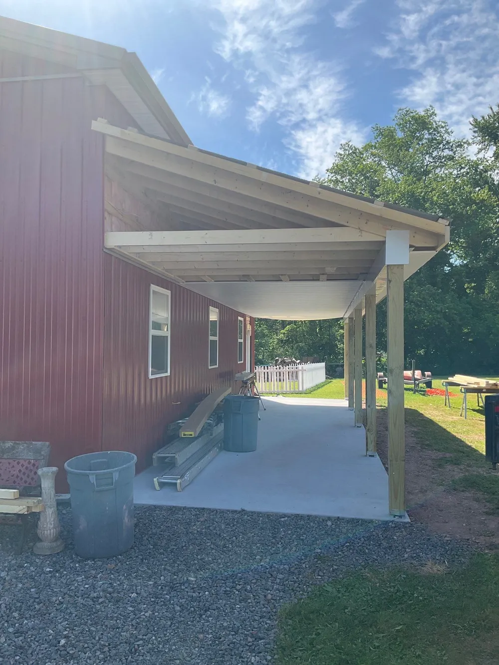Covered Concrete Porch Addition and Exterior Door Installation in Tower City, Tower City, PA, photo 5