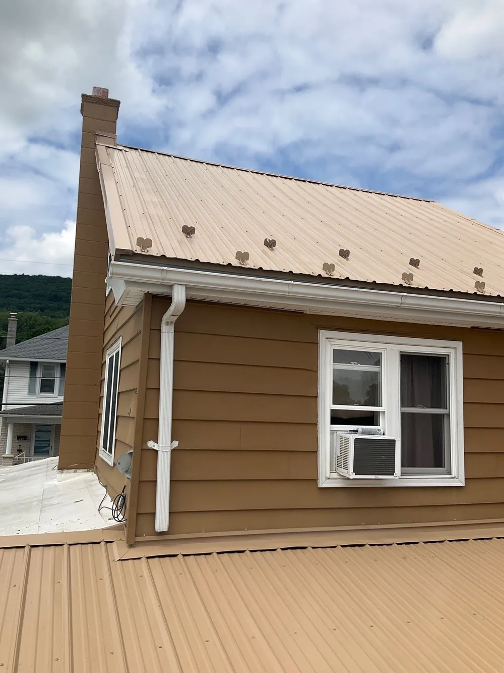 Porch Roof Replacement with TPO Membrane and Metal Roofing in Tower City, Tower City, PA, photo 4