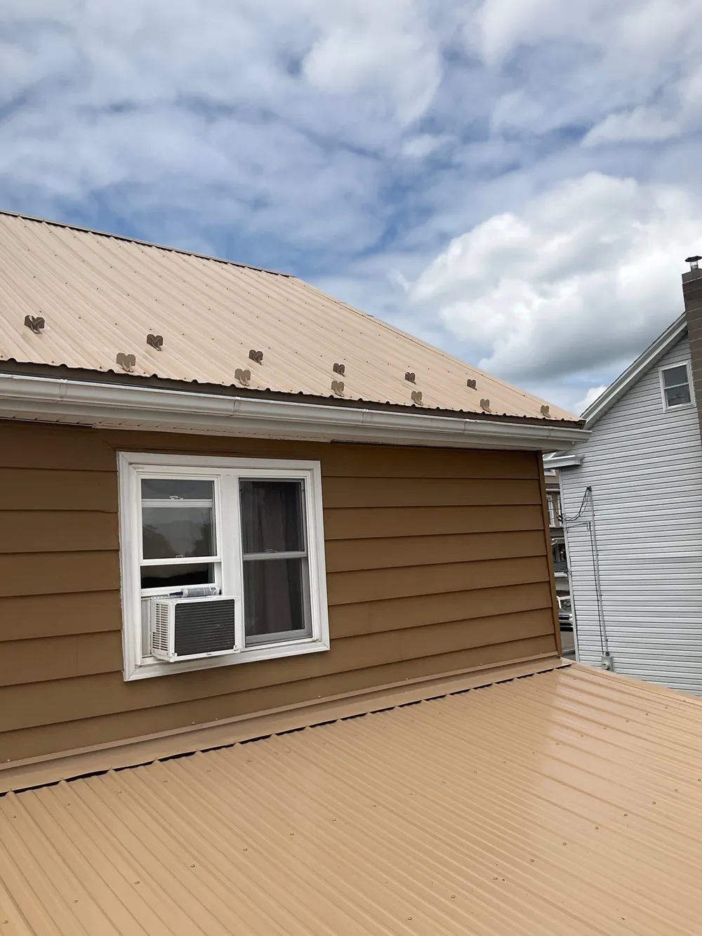 Porch Roof Replacement with TPO Membrane and Metal Roofing in Tower City, Tower City, PA, photo 1