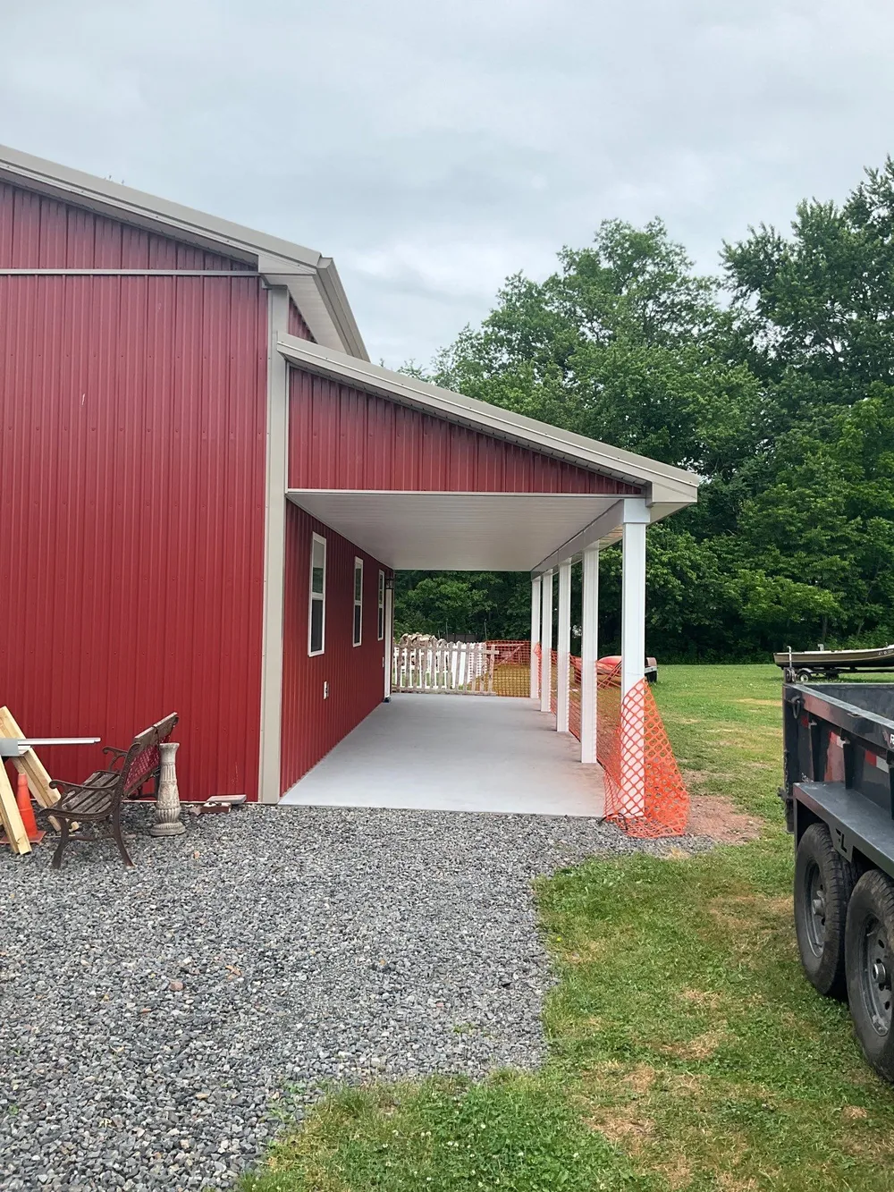 Covered Concrete Porch Addition and Exterior Door Installation in Tower City, Tower City, PA, photo 8