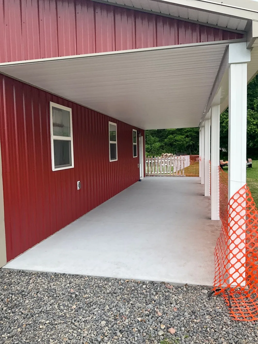 Covered Concrete Porch Addition and Exterior Door Installation in Tower City, Tower City, PA, photo 4