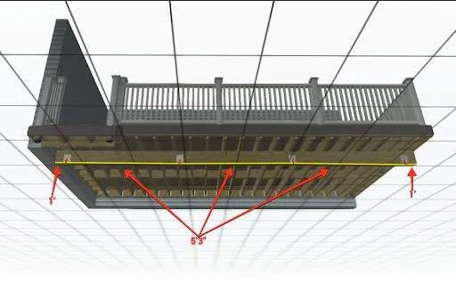Custom Gray Composite Deck Installation in Duncannon, Duncannon, PA, photo 2