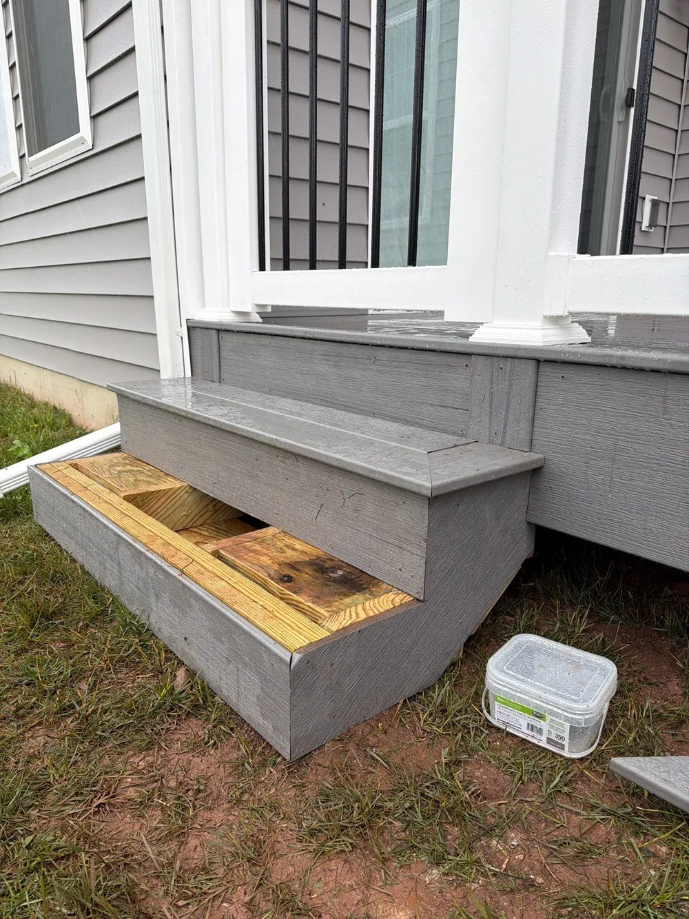 Custom Gray Composite Deck Installation in Duncannon, Duncannon, PA, photo 8
