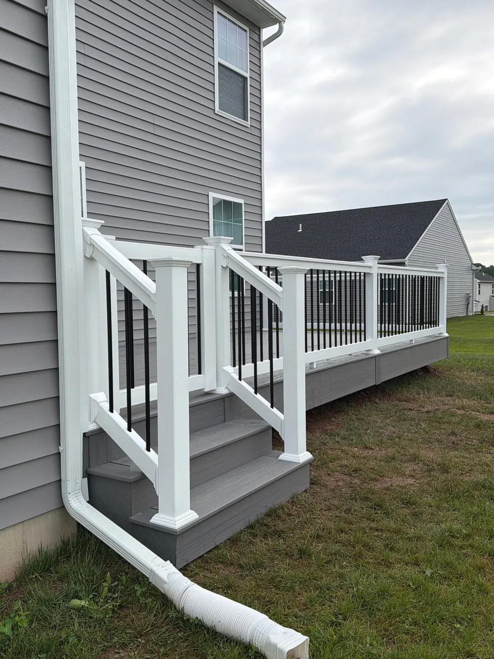 Custom Gray Composite Deck Installation in Duncannon, Duncannon, PA, photo 9